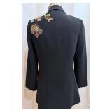 Cinq à Sept Blazer - Embroidered Beaded Patch Detailing, Women
