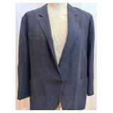 Isabel Marant Étoile Navy Blazer - Notched Lapels & Patch Pockets, 1-Button Front
