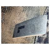 Rogan Distressed Denim Jacket with Sequins - Made in USA - 100% Cotton - Large