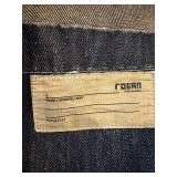 Rogan Distressed Denim Jacket with Sequins - Made in USA - 100% Cotton - Large