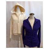 Seventy Venezia Cream Hooded Zip Sweatshirt & Zella Purple Zip Jacket