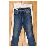 MOTHER The Insider Crop Step Fray Jeans & Velvet Jeans (Lot of 2)