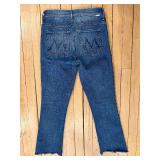 MOTHER The Insider Crop Step Fray Jeans & Velvet Jeans (Lot of 2)