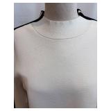 Veronica Beard - Stripe Knit Top - White Crewneck w/ Black Stripes & Purple Stripe Top (Lot of 2)