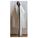 Veronica Beard - Stripe Knit Top - White Crewneck w/ Black Stripes & Purple Stripe Top (Lot of 2)