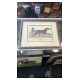 horse racing lithograph