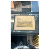 1820 horse racing etching