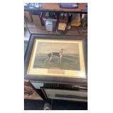 1875 HONEYMOON greyhound racing lithograph