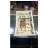 1983 Rick czerwonka signed print secretariat Churchill downs Kentucky derby with coa