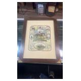 vintage horse lithograph