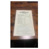 1893 homewood driving park Pittsburgh pa spring meeting blank entry form
