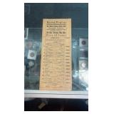 1933 horse racing program