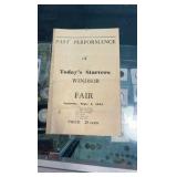 1945 Windsor fair race program