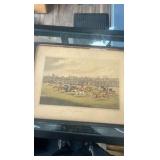 1820 horse racing etching
