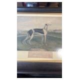 1875 HONEYMOON greyhound racing lithograph