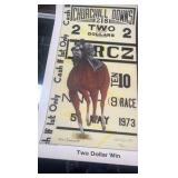 1983 Rick czerwonka signed print secretariat Churchill downs Kentucky derby with coa