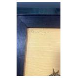 horse racing painting on plywood