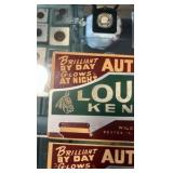 1940s Louisville Kentucky license plate toppers new old stock