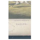 1820 horse racing etching