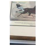 horse trotting lithograph