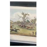 late 1800s horse racing lithograph