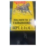 1978 harness racing advertising poster