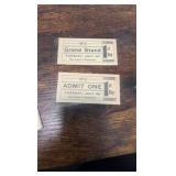 1912 Lake Erie trotting circuit race program and tickets