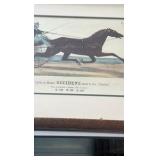 horse racing lithograph