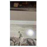 1892 sir Hugo horse racing etching