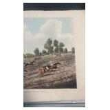 late 1800s horse racing lithograph