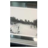 1903 horse race panoramic photo reproduction