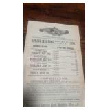 1893 homewood driving park Pittsburgh pa spring meeting blank entry form