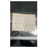 antique horse racing race program