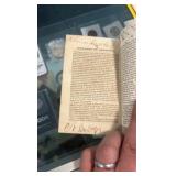 1871 the Kentucky stallion Len rogers booklet with multiple signatures