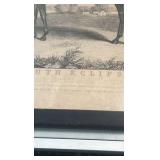 mid 1800s Monmouth eclipse etching