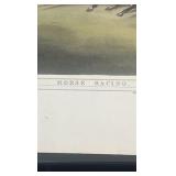 horse racing lithograph