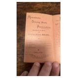 1891 minnehaha driving park association Minneapolis Minnesota race program