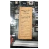 1937 Santa Anita park race program