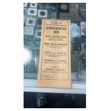 1935 Saratoga racing program