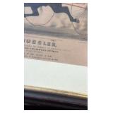 1874 SMUGGLER horse racing etching