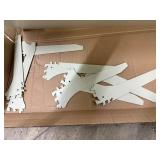 4Ct Of Metal Shelves With Brackets