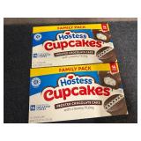 2 Family Packs Of Hostess Cupcakes