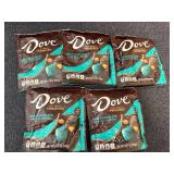 5 Bags Of Dove Promises - Dark Chocolate And Caramel