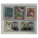 Misc. Sports Cards In Protective Sleeves (Three Larger Are Reprints)