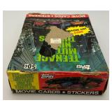 EST. $200.00 - $325.00 1990 Topps TMNT Trading Cards (36) Wax Packs In Original Box