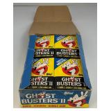 EST. $225.00 - $325.00 1989 Topps Ghost Busters II Trading Card With Movie Poster (36) Wax Packs In Original Box