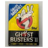EST. $225.00 - $325.00 1989 Topps Ghost Busters II Trading Card With Movie Poster (36) Wax Packs In Original Box