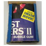 EST. $225.00 - $325.00 1989 Topps Ghost Busters II Trading Card With Movie Poster (36) Wax Packs In Original Box
