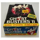 EST. $225.00 - $325.00 1989 Topps Ghost Busters II Trading Card With Movie Poster (36) Wax Packs In Original Box