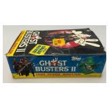 EST. $225.00 - $325.00 1989 Topps Ghost Busters II Trading Card With Movie Poster (36) Wax Packs In Original Box